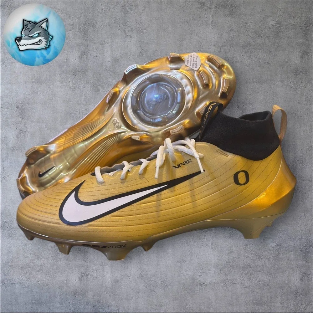 Nike Vapor Pro 1 Oregon Ducks Duck PE Mens Football Cleats Men's Size 15 WIDE